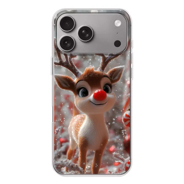 Чехол с принтом «Олень с носом» для Apple iPhone 18 Pro Max