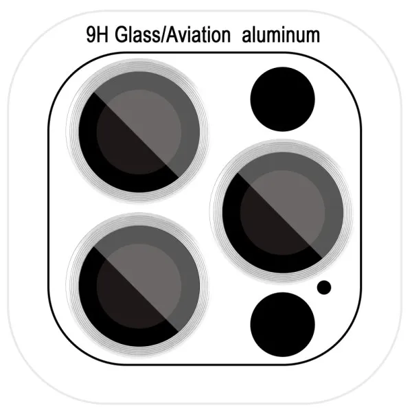 Захисне скло Metal Classic на камеру (у упак.) для Apple iPhone 18 Pro (6.3") / 18 Pro Max (6.9") — Срібний — фото 1