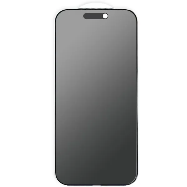 Захисне скло Privacy 5D Matte (тех.пак) для Apple iPhone 18 Pro (6.3") — Чорний