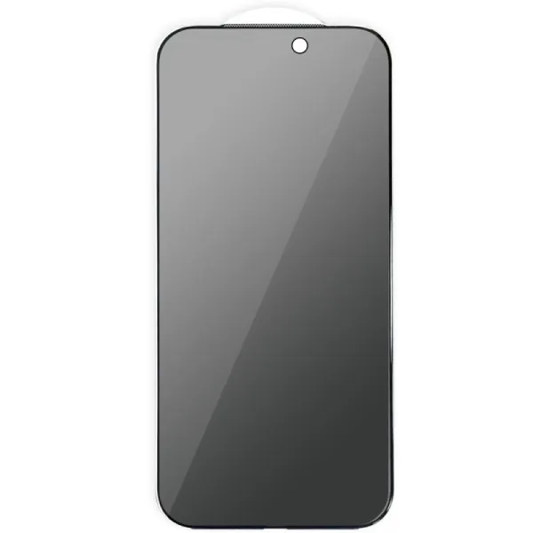 Захисне скло Privacy 5D (тех.пак) для Apple iPhone 18 Pro (6.3") — Чорний