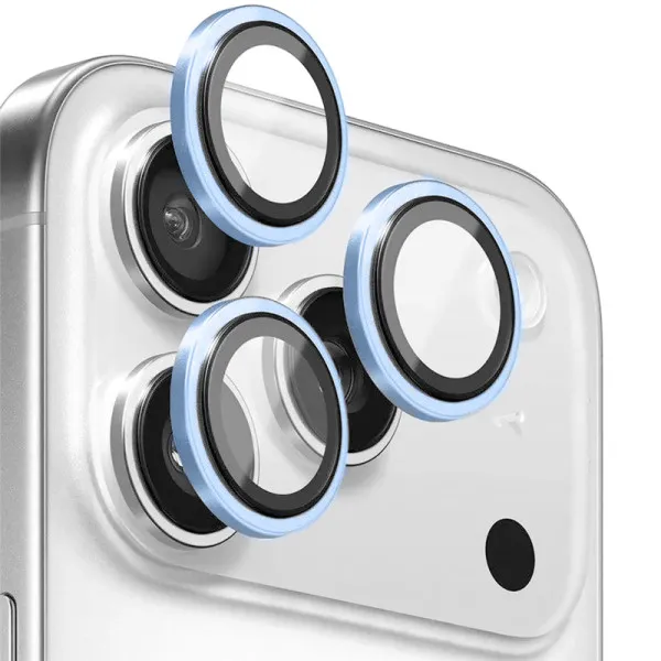 Захисне скло BlueO Metal на камеру для Apple iPhone 18 Pro / 18 Pro Max — Блакитний — фото 1