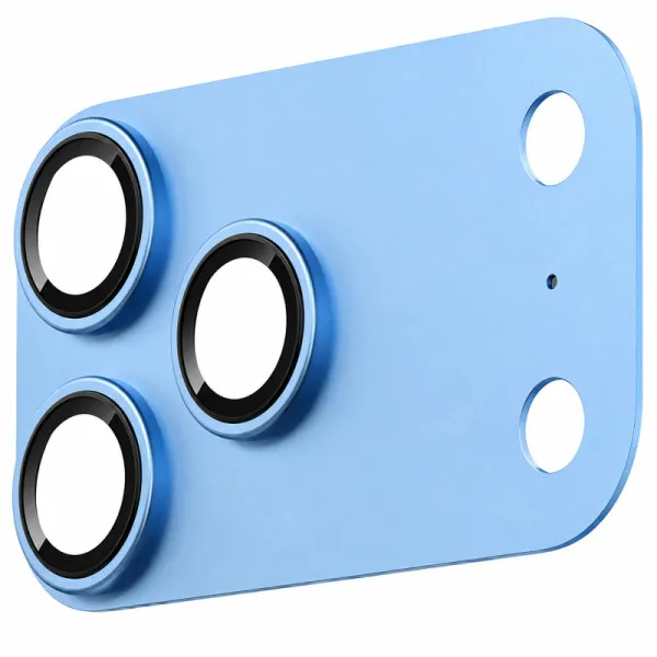 Захисне скло BlueO Metal Block на камеру для Apple iPhone 18 Pro (6.3") — Блакитний — фото 1