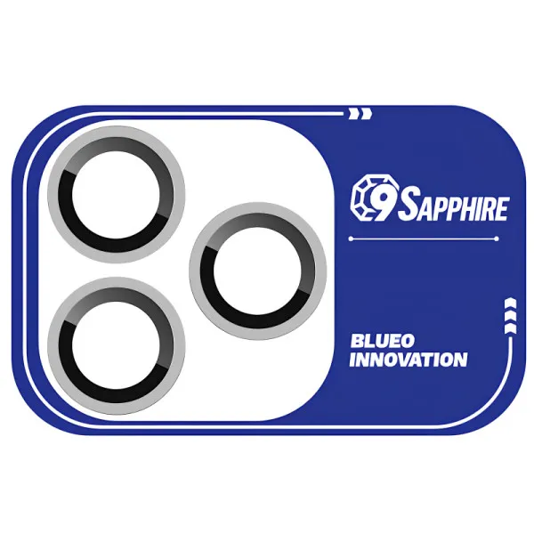 Захисне скло BlueO Sapphire на камеру для Apple iPhone 18 Pro / 18 Pro Max — Срібний — фото 1
