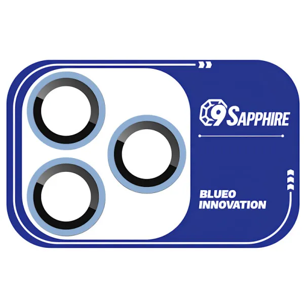 Захисне скло BlueO Sapphire на камеру для Apple iPhone 18 Pro / 18 Pro Max — Блакитний — фото 1