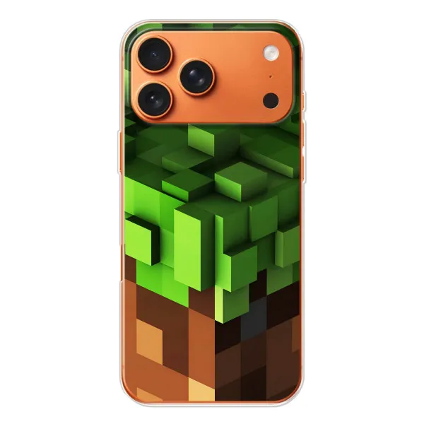 Чохол з принтом «текстура Майнкрафт» для Apple iPhone 18 Pro