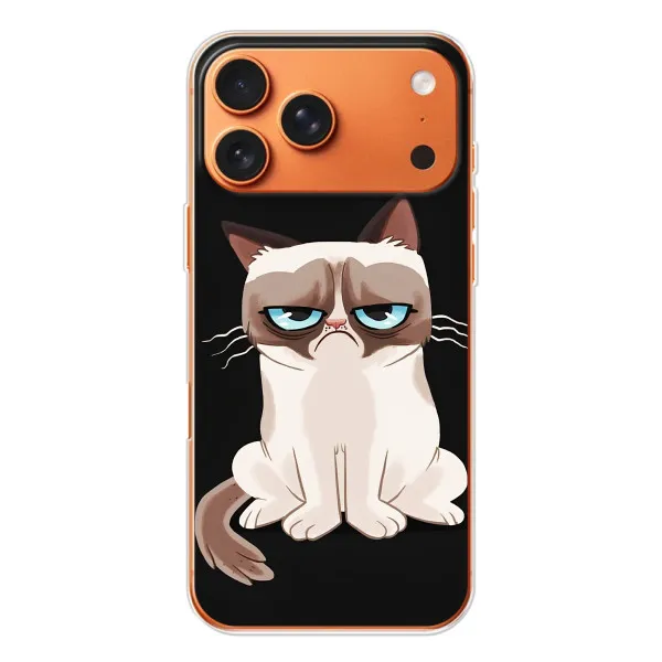 Чохол з принтом «Сумний кіт» для Apple iPhone 18 Pro Чохол з принтом «Сумний кіт» для Apple iPhone 18 Pro