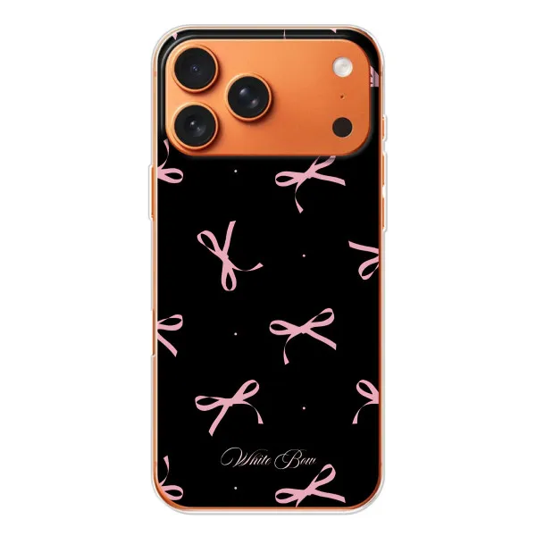 Чехол с принтом «Банты на черном» для Apple iPhone 18 Pro