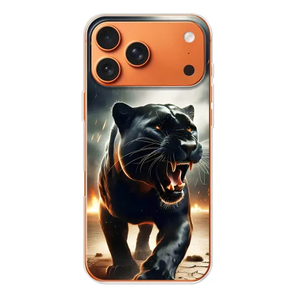 Чохол з принтом «Чорна пантера» для Apple iPhone 18 Pro