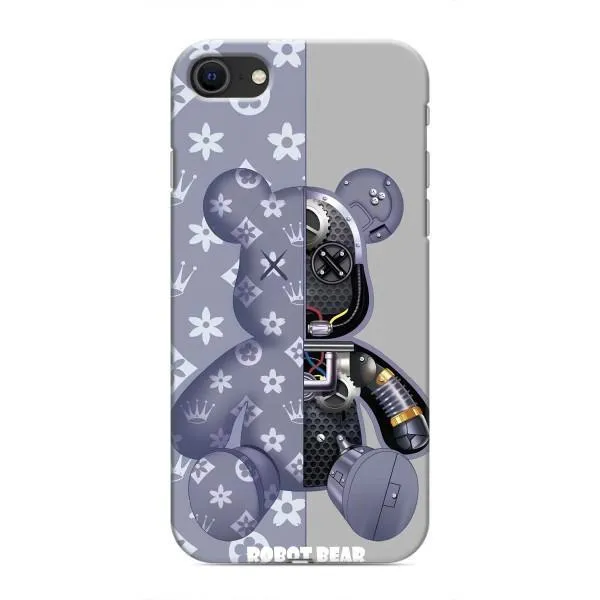 Чохол з принтом «Робот Медведик» для iPhone 8