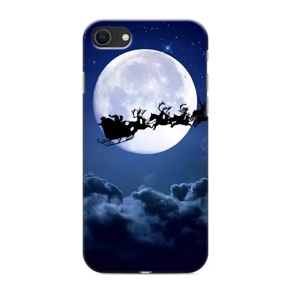 Чехол с принтом «Санта - луна» для iPhone 8