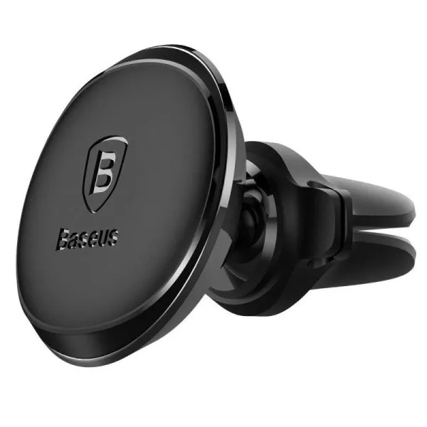 Автотримач Baseus Magnetic OS with cable clip (air outlet) (C40141201113) — Чорний — фото 2