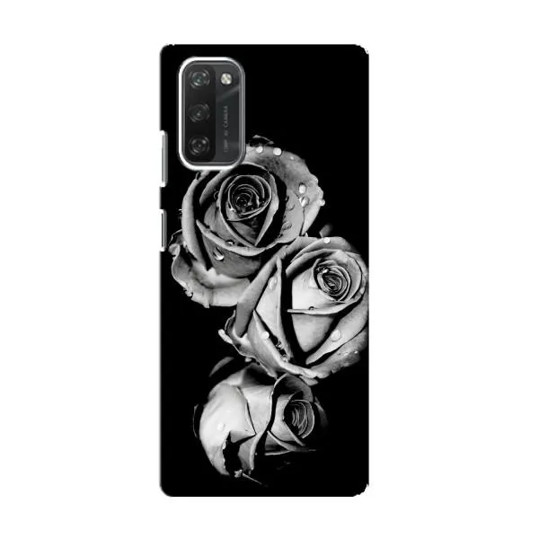 Чохол з принтом «Чорна троянда» для Blackview A100