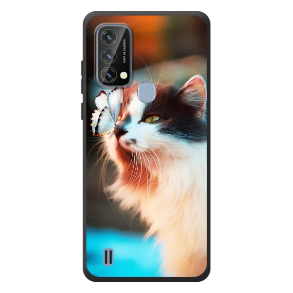 Чехол с принтом «Котик с бабочкой» для Blackview A50 Чехол с принтом «Котик с бабочкой» для Blackview A50