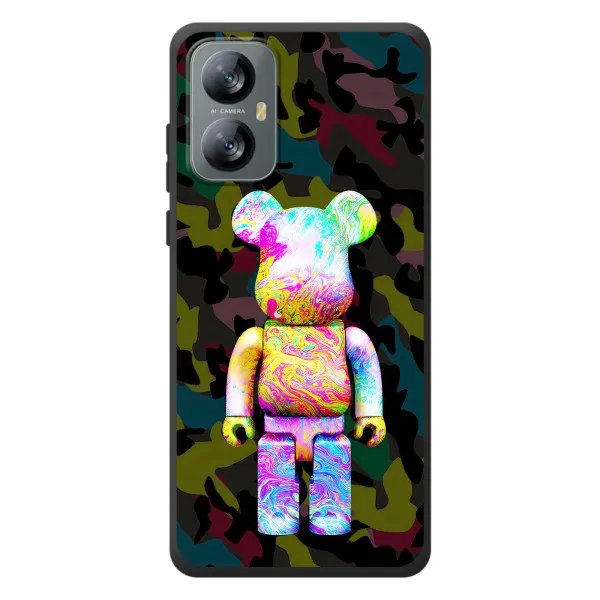 Чехол с принтом «Яркий Bearbrick» для Blackview A52