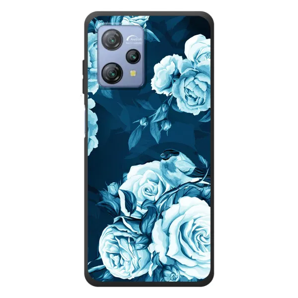 Чехол с принтом «Голубые Бутоны» для Blackview A53 Pro