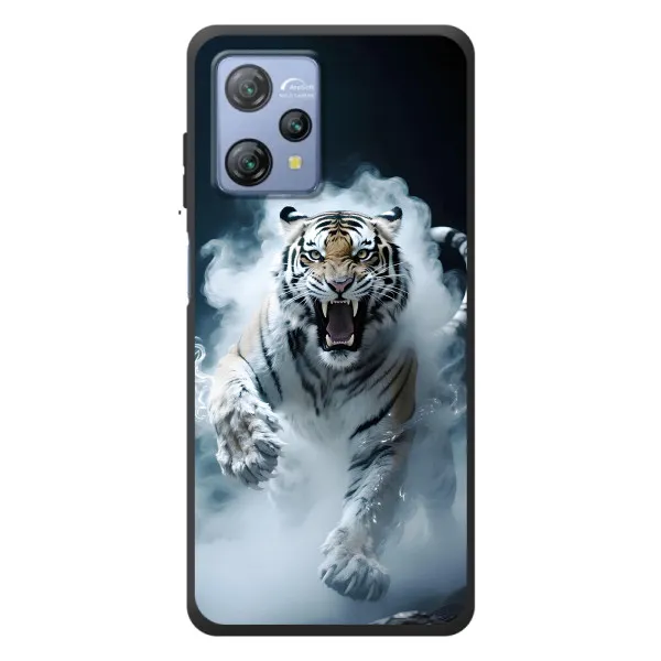 Чехол с принтом «Белый тигр в дыму» для Blackview A53 Чехол с принтом «Белый тигр в дыму» для Blackview A53