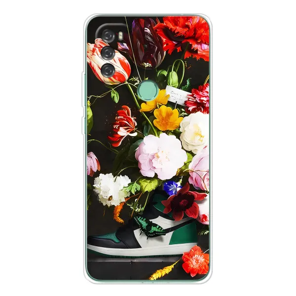 Чехол с принтом «Nike цветы» для Blackview A70 Pro