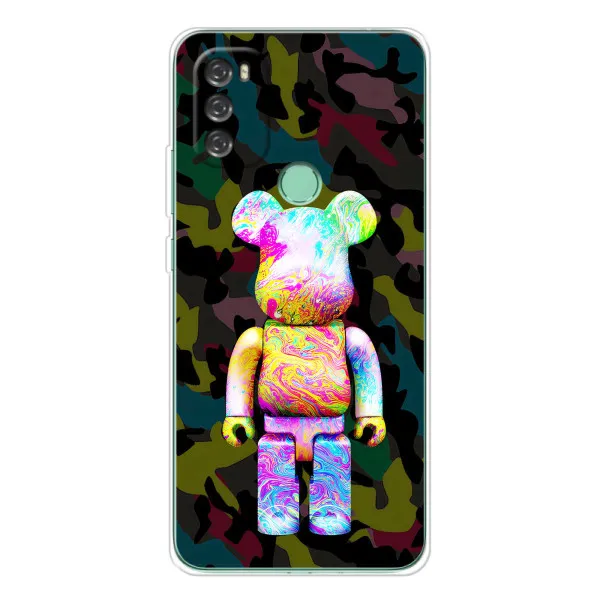 Чехол с принтом «Яркий Bearbrick» для Blackview A70 Pro