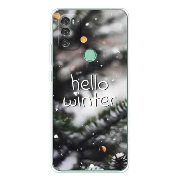 Чехол с принтом «Hello winter» для Blackview A70 Pro