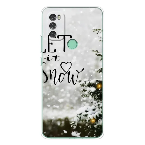 Чехол с принтом «Let it snow» для Blackview A70 Pro