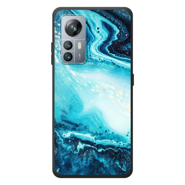 Чехол с принтом «Голубой мрамор» для Blackview A85