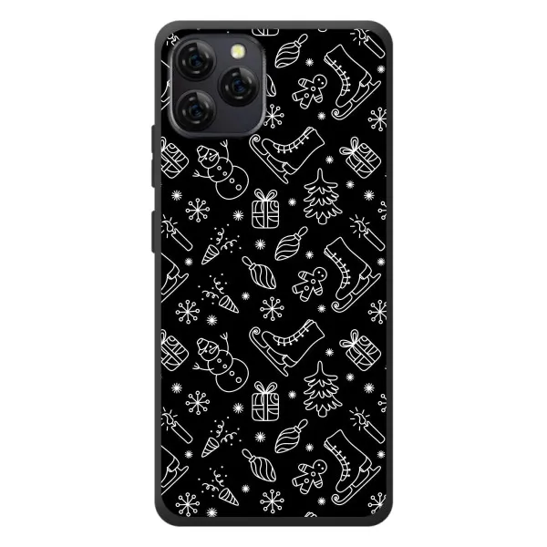 Чехол с принтом «Новогодний фон» для Blackview A95