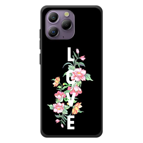 Чехол с принтом «Цветы LOVE» для Blackview A96
