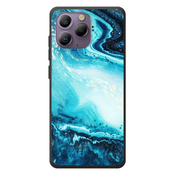 Чехол с принтом «Голубой мрамор» для Blackview A96