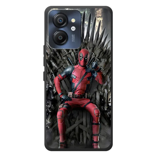 Чехол с принтом «Дэдпул на троне» для Blackview Color 8