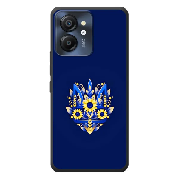 Чехол с принтом «Цветочный Герб» для Blackview Color 8