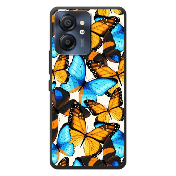 Чехол с принтом «Яркие бабочки» для Blackview Color 8