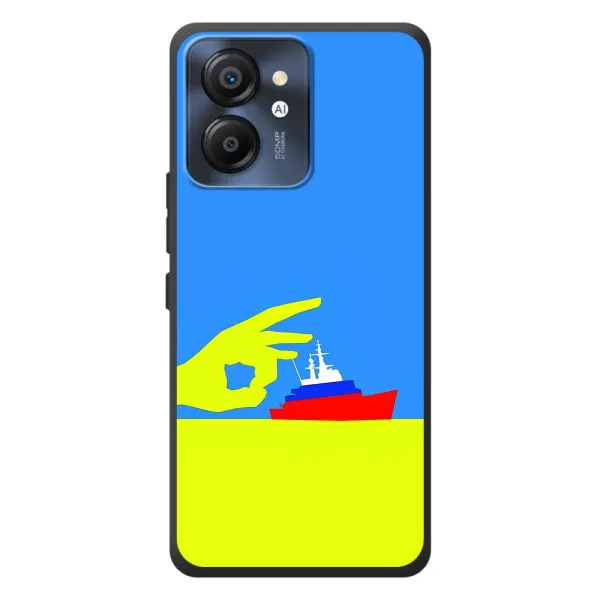 Чехол с принтом «Щелбан кораблю» для Blackview Color 8 Чехол с принтом «Щелбан кораблю» для Blackview Color 8