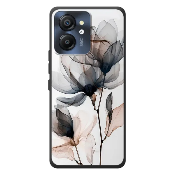 Чехол с принтом «Цветы на белом» для Blackview Color 8