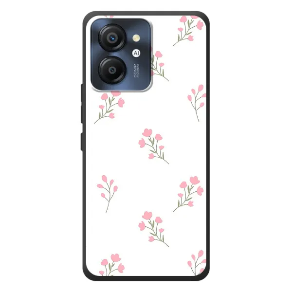 Чехол с принтом «Розовые цветы» для Blackview Color 8