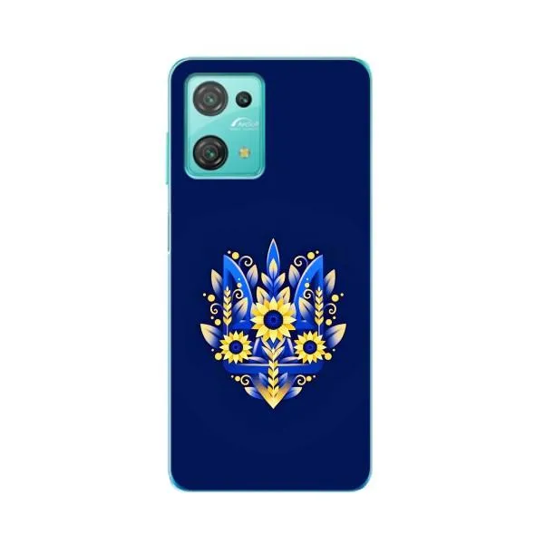 Чохол з принтом «Квітковий Герб» для Blackview Oscal C30 Pro