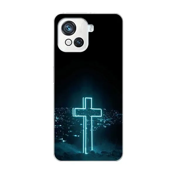 Чехол с принтом «Крест и город» для Blackview Oscal C80