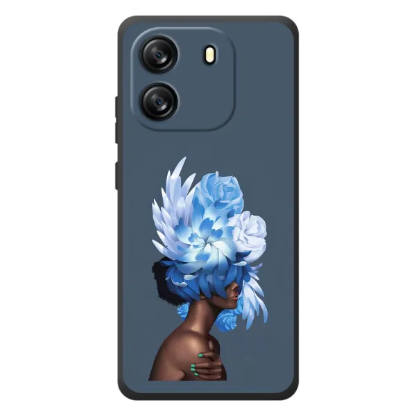 Чехол с принтом «Цветы на голове» для Blackview Oscal Flat 1C