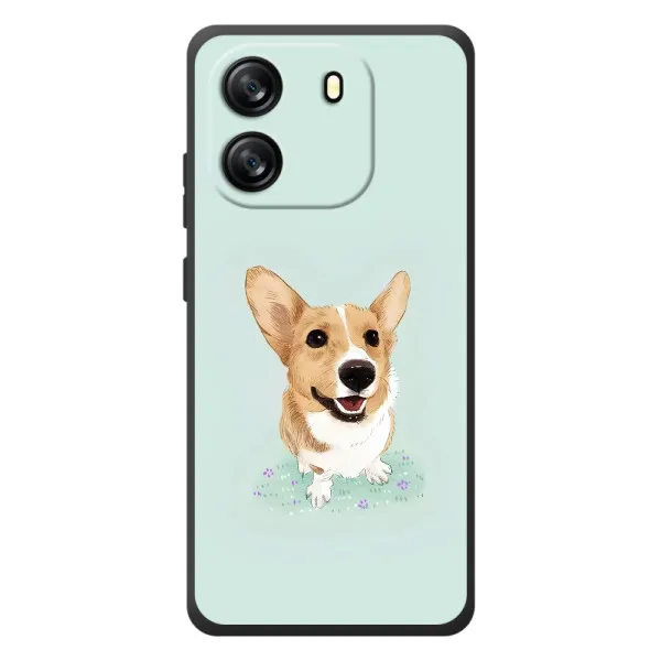 Чохол з принтом «Коргі» для Blackview Oscal Flat 1C