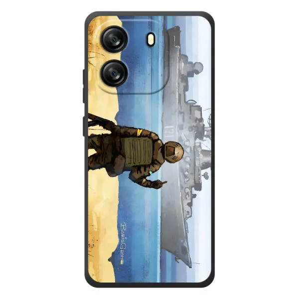 Чехол с принтом «Русский корабль» для Blackview Oscal Flat 1C Чехол с принтом «Русский корабль» для Blackview Oscal Flat 1C