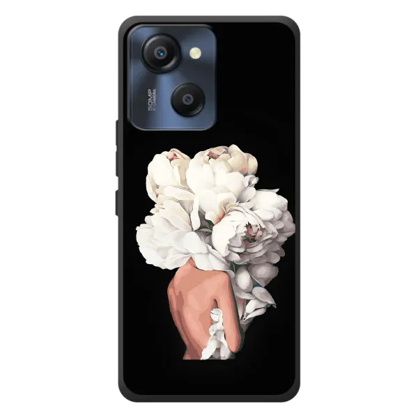 Чехол с принтом «Белые цветы» для Blackview Oscal Modern 8