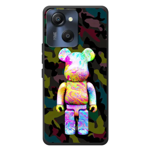 Чехол с принтом «Яркий Bearbrick» для Blackview Oscal Modern 8