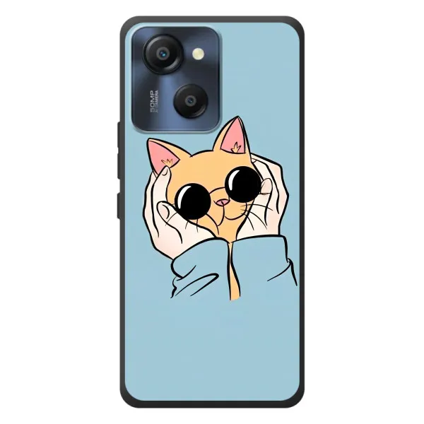 Чехол с принтом «Котик в очках» для Blackview Oscal Modern 8 Чехол с принтом «Котик в очках» для Blackview Oscal Modern 8