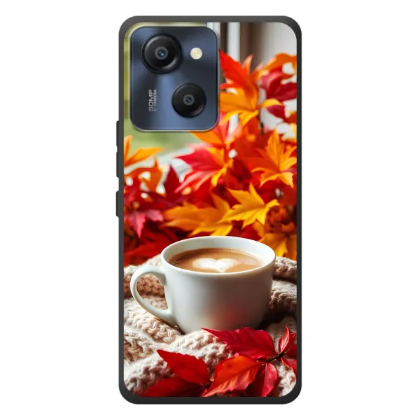 Чохол з принтом «Кава та листя» для Blackview Oscal Modern 8