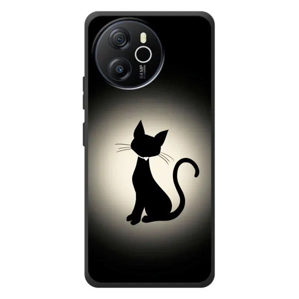 Чехол с принтом «Силуэт котика» для Blackview Oscal Tiger 12