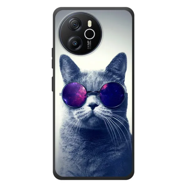 Чехол с принтом «Стильный кот» для Blackview Oscal Tiger 12