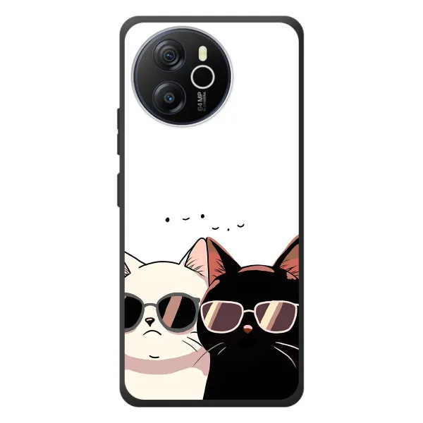 Чехол с принтом «Коты в очках» для Blackview Oscal Tiger 12 Чехол с принтом «Коты в очках» для Blackview Oscal Tiger 12