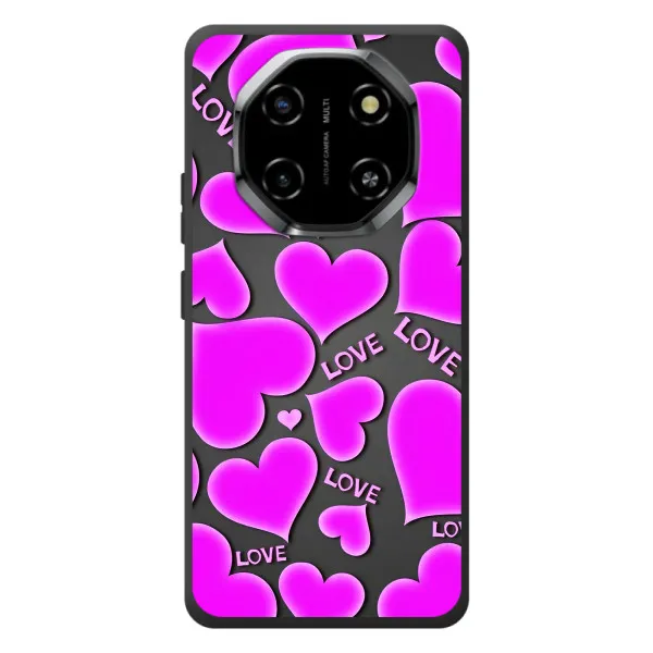 Чехол с принтом «Pink hearts» для Blackview Shark 6