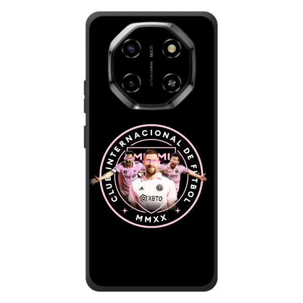 Чехол с принтом «Месси в лого» для Blackview Shark 6 Чехол с принтом «Месси в лого» для Blackview Shark 6