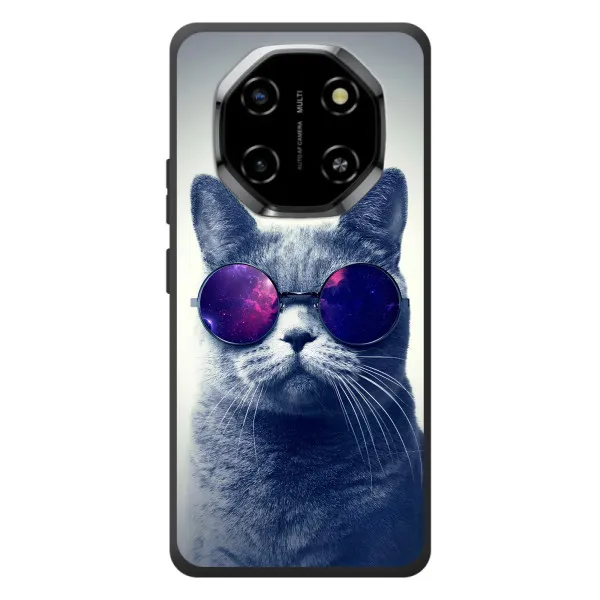 Чехол с принтом «Стильный кот» для Blackview Shark 6 Чехол с принтом «Стильный кот» для Blackview Shark 6