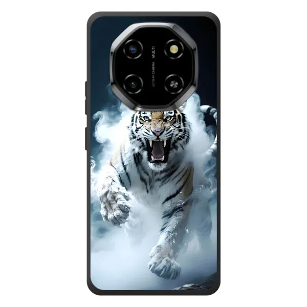 Чехол с принтом «Белый тигр в дыму» для Blackview Shark 6 Чехол с принтом «Белый тигр в дыму» для Blackview Shark 6